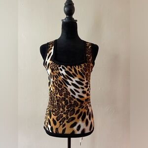 Belladini Animal Print, Light Sweater Tank, Size L, like new